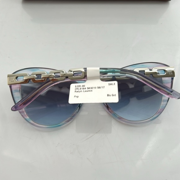 New Ralph Lauren RL8184 583219 56/17 Sunglasses Crystal Purple Havana ,Polarized main image 4